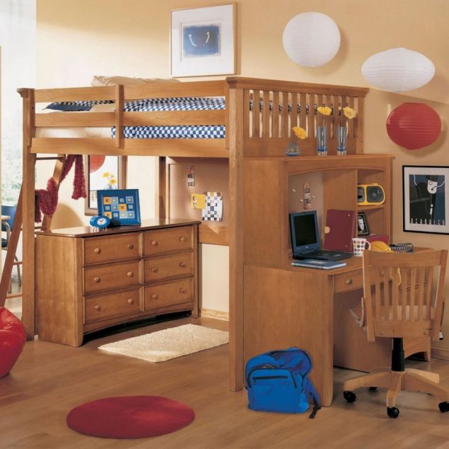 15 Multi Functional Kids Bed With Desk to Inspire Your Next Level Comfortable Bunk Bed with Desk Underneath 634x634 15 Multi Functional Kids Bed With Desk to Inspire Your Next Level