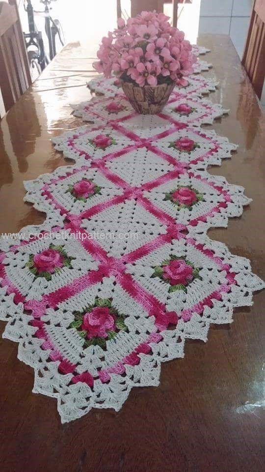 Home Decor Crochet Patterns Part 19 43 17 Amazing Handmade Crochet Tablecloth to Blow Your Mind