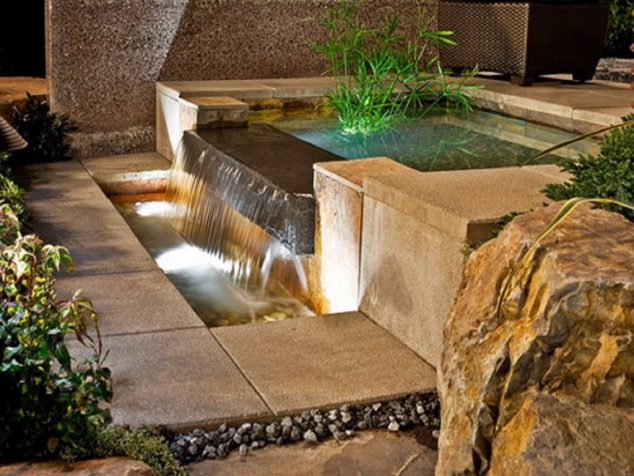 15 Exclusive Backyard Waterfall Fountain You Would Like to See Again Water feature specialists 634x476 15 Exclusive Backyard Waterfall Fountain You Would Like to See Again