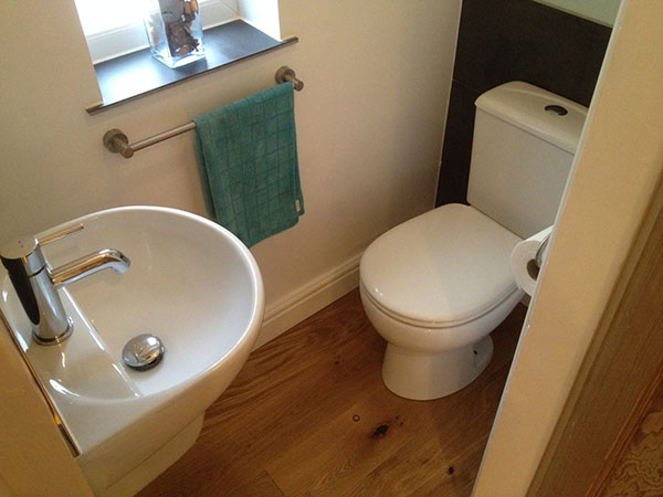 Good Looking Minimum Size Toilet For Under the Stairs Could be Yours bathroom installation finished downstairs toilet Good Looking Minimum Size Toilet For Under the Stairs Could be Yours