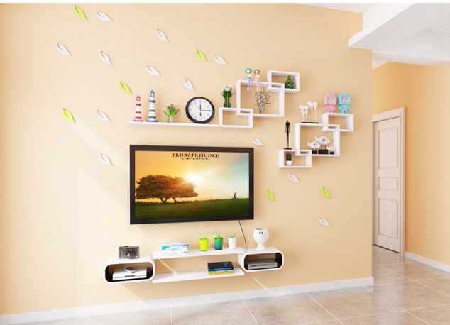 15 Marvelous Wall Racks Ideas for Living Room Will Fascinate You bo 3 chu nhat long 2 634x458 15 Marvelous Wall Racks Ideas for Living Room Will Fascinate You