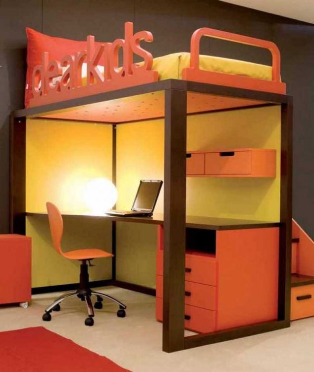 15 Multi Functional Kids Bed With Desk to Inspire Your Next Level bunk beds with desk and storage bunk beds bunk beds page 50 pictures 634x750 15 Multi Functional Kids Bed With Desk to Inspire Your Next Level