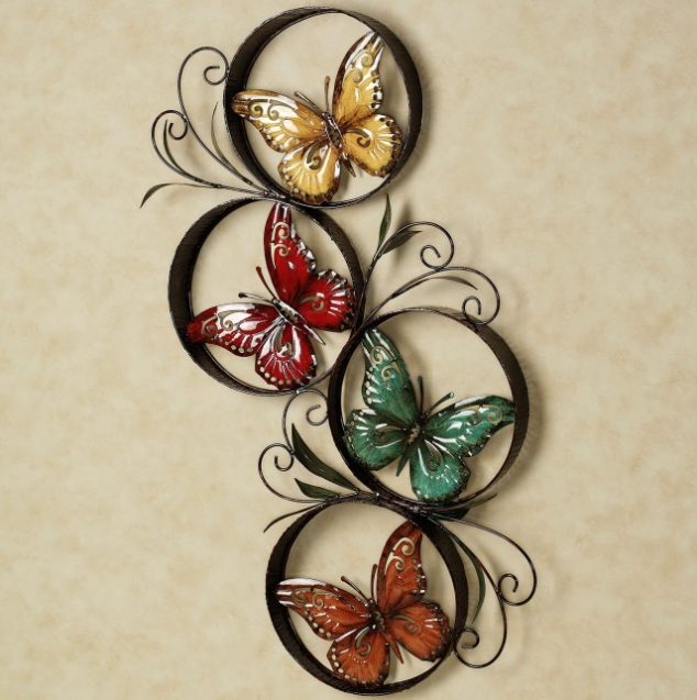 15 Timeless Metal Wall Art For a Breathtaking First Impression butterfly wall metal art 640x643 634x637 15 Timeless Metal Wall Art For a Breathtaking First Impression