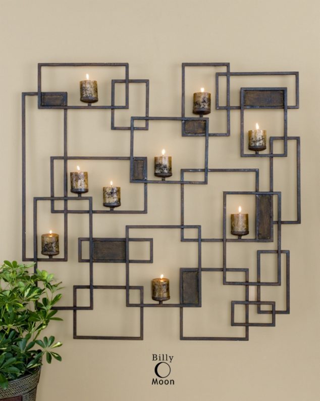 15 Timeless Metal Wall Art For a Breathtaking First Impression candle wall scones 634x793 15 Timeless Metal Wall Art For a Breathtaking First Impression