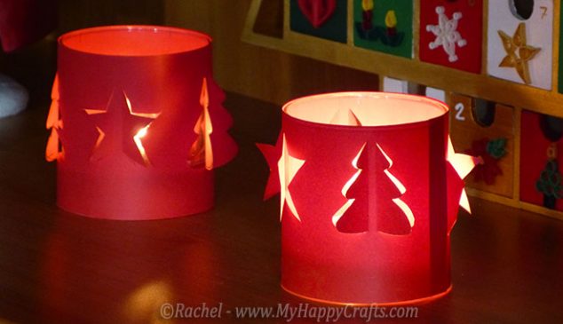 14 DIY Unforgettable Winter Candle Holders That Brings Happiness In The House christmas candle hoders craft with paper 634x365 14 DIY Unforgettable Winter Candle Holders That Brings Happiness In The House