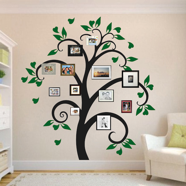 family tree frame decal design g30 15 Fancy 3D Wall Stickers to Ruin Your Heart