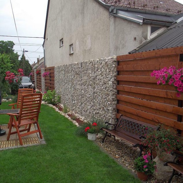 gabion referenciak fa gabion kerites 1 634x634 15 Amazing House Fence Design to Leave you Speechless