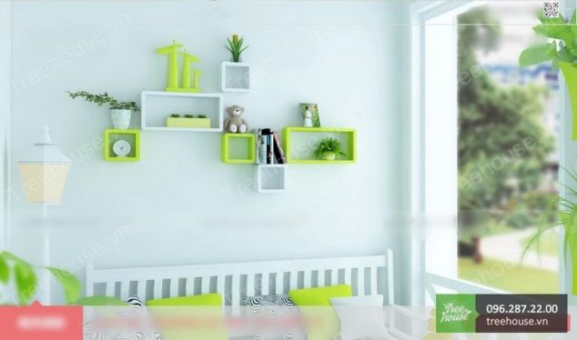 15 Marvelous Wall Racks Ideas for Living Room Will Fascinate You gia sach go dep16 634x374 15 Marvelous Wall Racks Ideas for Living Room Will Fascinate You