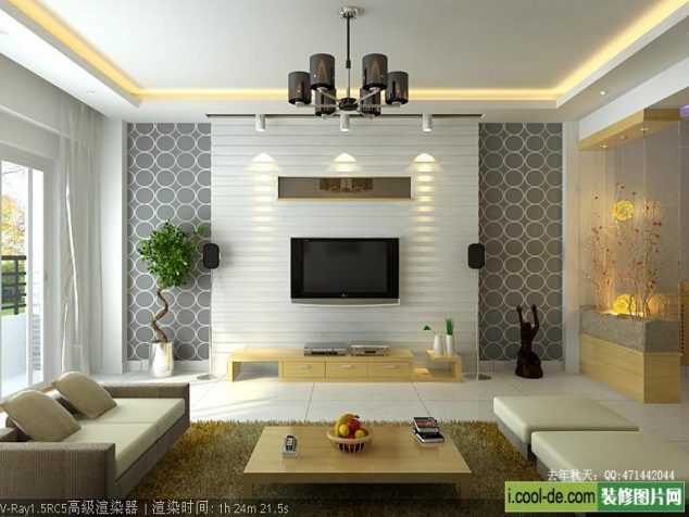 modern living room tv wall unit modern living room tv wall units in white and light wood zise 634x476 18 Marvelous LED Lights For TV Wall Units You Must See Today