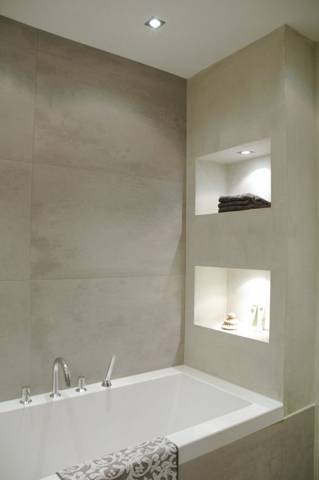 mosa tile for a modern bathroom with a cove lighting and bathroom by april and may 634x954 14 Shef Lighting Idea That Will Take Your Breath Away