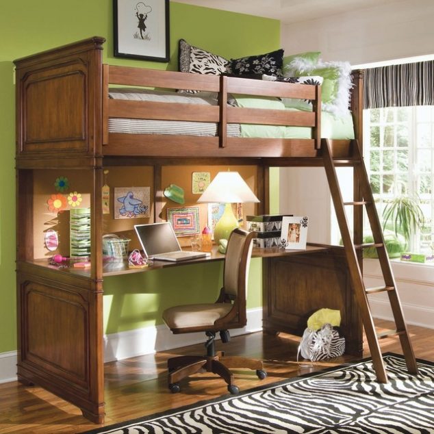 15 Multi Functional Kids Bed With Desk to Inspire Your Next Level traditional bedroom 634x634 15 Multi Functional Kids Bed With Desk to Inspire Your Next Level