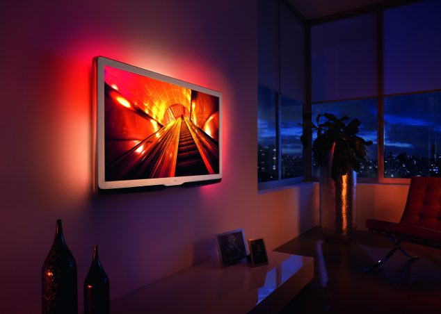 18 Marvelous LED Lights For TV Wall Units You Must See Today tv s podsvetkoi t 634x452 18 Marvelous LED Lights For TV Wall Units You Must See Today