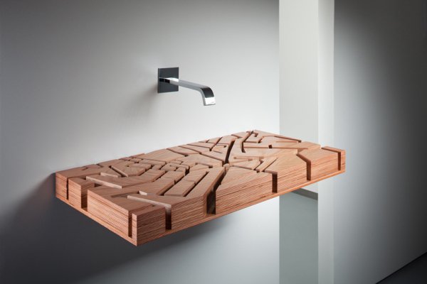 wonderful wooden sinks for a warm look of your bathroom 3 15 Wooden Sink That are Eye Catcher in Every Bathroom
