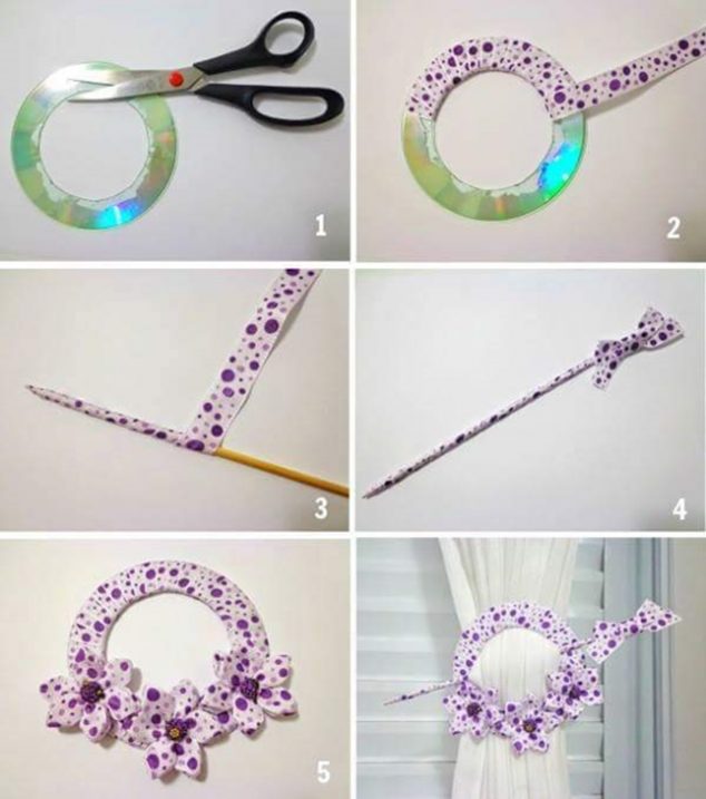 Reuse the Old CDs To Make Curtain Knot In Creative Way 12346481 735141486591082 8431001892645361867 n 634x717 Reuse the Old CDs To Make Curtain Knot In Creative Way