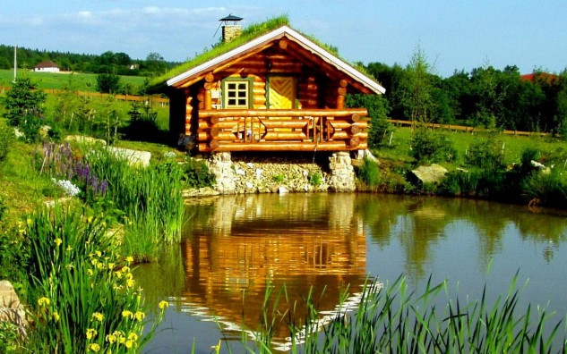1920x1200 small lake cottage 1199072 beautiful wooden cabin houses 633x396 15 Pretty Ideas About How to DIY Wonderful Garden