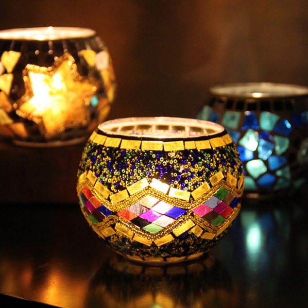 15 DIY Ideas About Mosaic Decor that Put a Spin on What Modern Means 1PC Home accessories candlesticks Taiwan European style font b glass b font crafts bar color font 634x634 15 DIY Ideas About Mosaic Decor that Put a Spin on What Modern Means