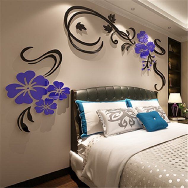 3d wall 7 634x634 15 Heartwarming 3D Stickers for Exclusive House Walls