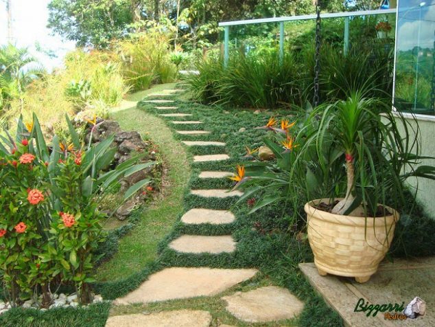 40 634x476 The Beauty of 15 Stone Pathways in Garden