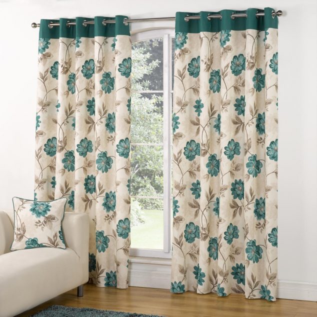 16 Marvelous Curtains That Spell Luxury in Living Room Casa Foral Trail Teal Green Curtains 634x634 16 Marvelous Curtains That Spell Luxury in Living Room