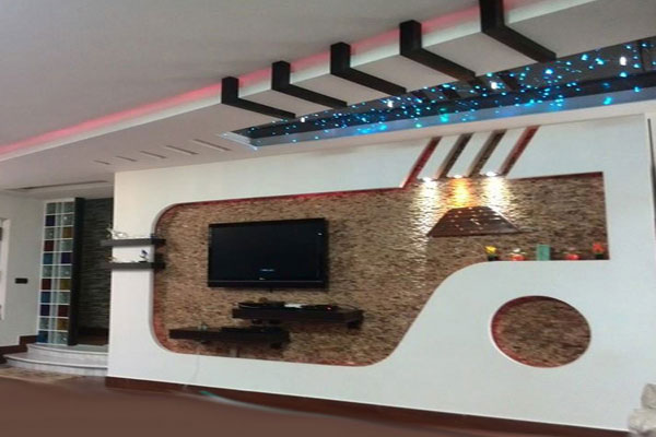 15 of The Most Lovely Drywall TV Units That You Will Adore Decoration wall behind the LCD 10 15 of The Most Lovely Drywall TV Units That You Will Adore