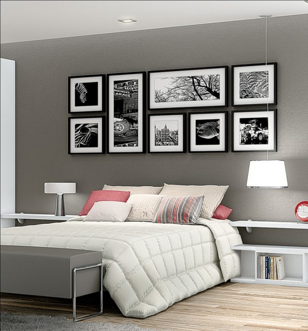 Useful Rules, Tips and Ideas About how High to Hang Pictures Dicas de como pendurar quadros 634x682 Useful Rules, Tips and Ideas About how High to Hang Pictures