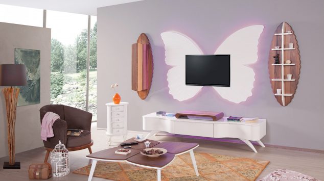 15 of The Most Lovely Drywall TV Units That You Will Adore Harika tv C3BCniteleri 2 634x355 15 of The Most Lovely Drywall TV Units That You Will Adore