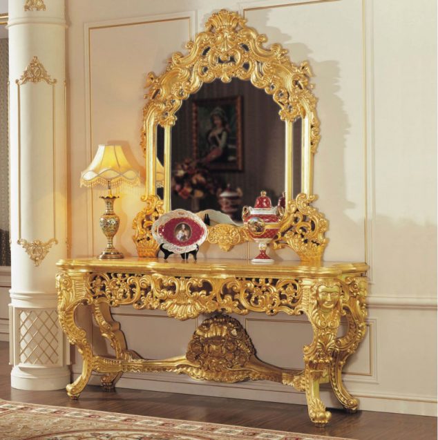 Luxury wholesale classic furniture gold leaf gilding 634x637 15 Luxury Golden Furniture Ideas To Make Your Day