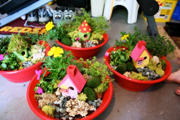 BUILD IT, dont buy it: DIY Broken Pot Fairy Garden Nice Fairy Garden Container Ideas 634x423 BUILD IT, dont buy it: DIY Broken Pot Fairy Garden
