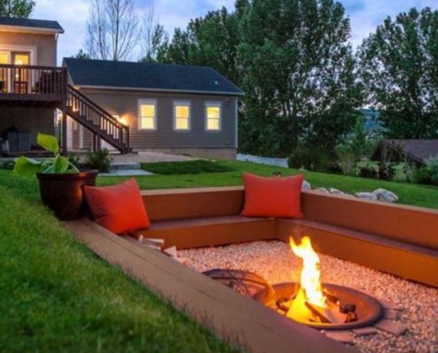 backyard fire pits 10 634x511 17 of The Most Amazing Seating Area Around the Fire pit EVER