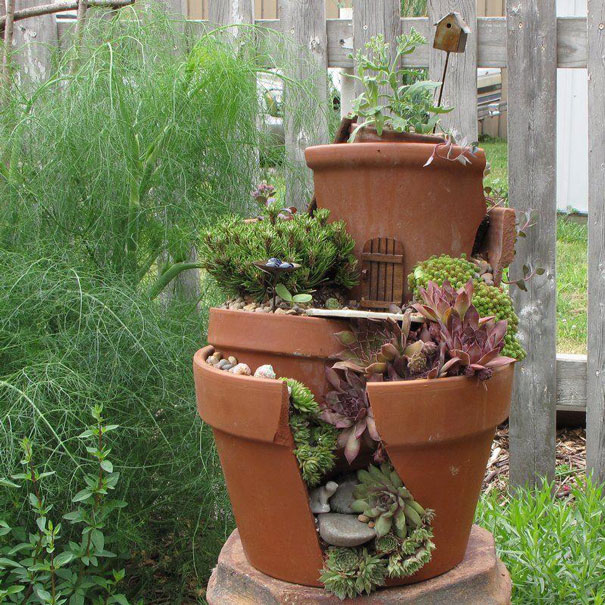 BUILD IT, dont buy it: DIY Broken Pot Fairy Garden broken pot fairy garden 13 BUILD IT, dont buy it: DIY Broken Pot Fairy Garden