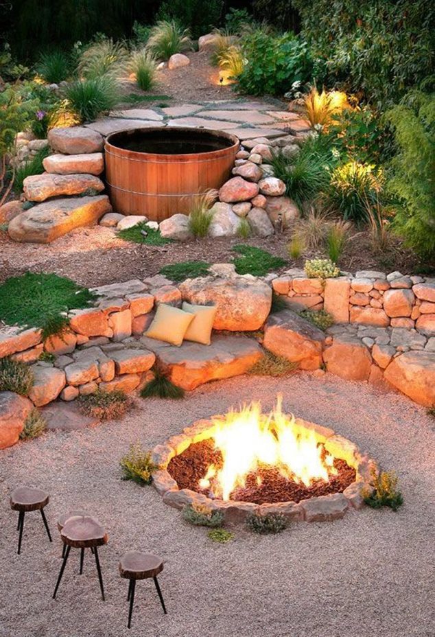 fire pit patio Design Ideas 6 634x928 17 of The Most Amazing Seating Area Around the Fire pit EVER