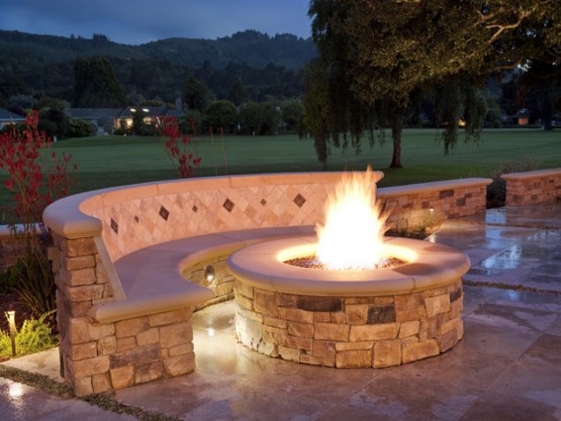 fire pit patio sets outdoor fire pit patio design ideas fbf2453d0d93261e 634x476 17 of The Most Amazing Seating Area Around the Fire pit EVER
