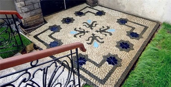 15 DIY Ideas About Mosaic Decor that Put a Spin on What Modern Means natural pebble stone mosaic medallion pebble stone mosaic carpet medallion pebble mix mosaic medallion p337314 1b 15 DIY Ideas About Mosaic Decor that Put a Spin on What Modern Means