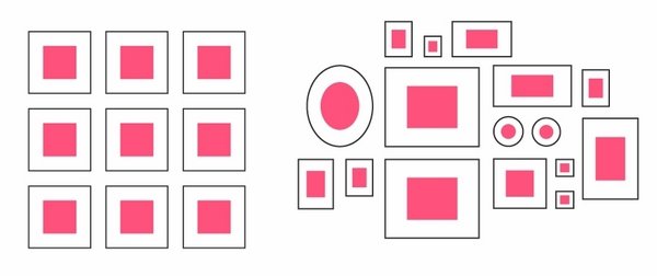 Useful Rules, Tips and Ideas About how High to Hang Pictures picture wall ideas how to hang pictures how to group pictures tips and ideas Useful Rules, Tips and Ideas About how High to Hang Pictures