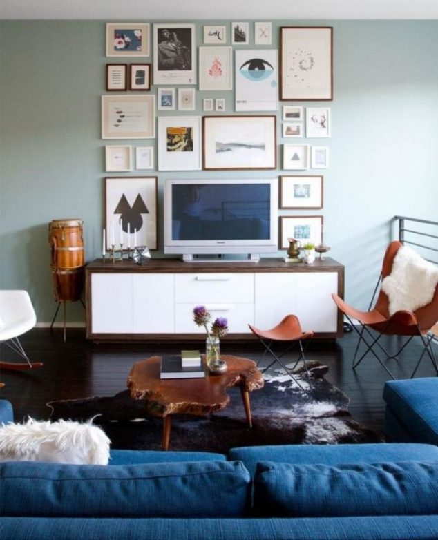 Useful Rules, Tips and Ideas About how High to Hang Pictures povesit fotografii na stenu 46 634x782 Useful Rules, Tips and Ideas About how High to Hang Pictures