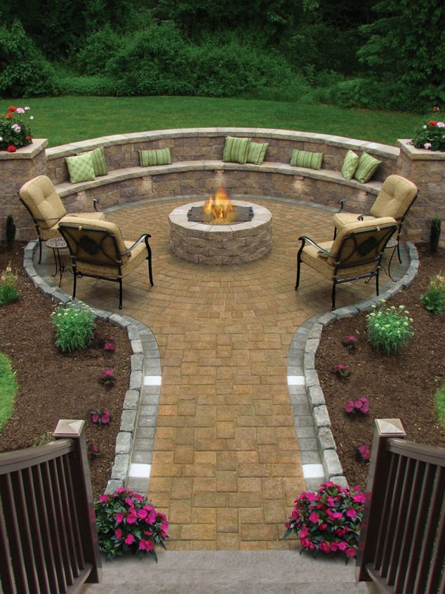 traditional patio 634x846 17 of The Most Amazing Seating Area Around the Fire pit EVER