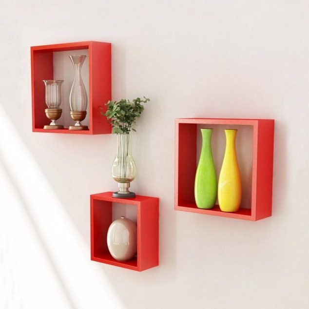 17 Awesome Wall Mounted Shelves That are Synonyms For BEAUTY wall mounted cube shelves decor ideasdecor ideas 634x634 17 Awesome Wall Mounted Shelves That are Synonyms For BEAUTY