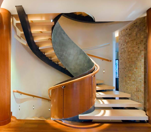 1 Inspirasi Desain Tangga Rumah Mewah tiperumahminimalis.blogspot.com  15 Splendid Wooden Staircases You Will Definitely Love