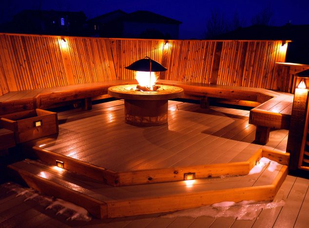 25 deck lights ideas and where to install it 634x469 15 Special Deck Lighting Ideas to Delight You