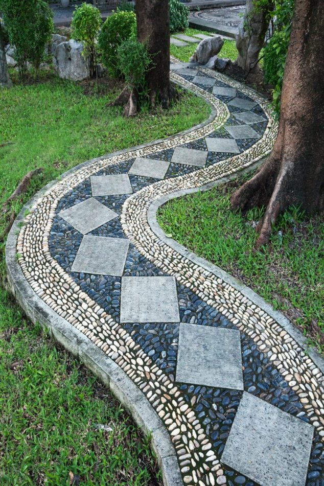 13 Gorgeous Pathways that Make the Garden With Unique Look 26 garden paths 634x951 13 Gorgeous Pathways that Make the Garden With Unique Look