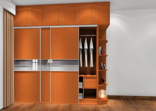 3D Bedroom Interior Design cherry wardrobe 634x452 15 Amazing Bedroom Cabinets to Inspire You