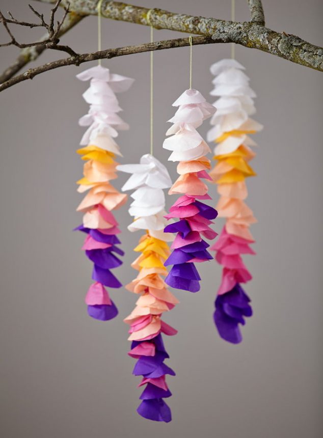 AD Extraordinary Beautiful DIY Paper Decoration Ideas 36 634x860 DIY Amazing Hanging Mobiles For Your Dream Homes