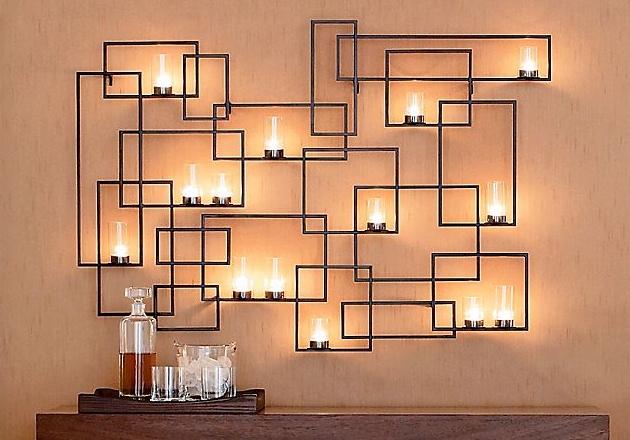 Delightful Wrought Iron Candle Holder To Add Interior Decoration  15 Chic Wrought Iron Wall Candle Holders You Will Admire