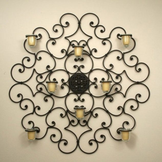 15 Chic Wrought Iron Wall Candle Holders You Will Admire Delightful Wrought Iron Candle Holder To Add Interior Decoration 1 10 15 Chic Wrought Iron Wall Candle Holders You Will Admire