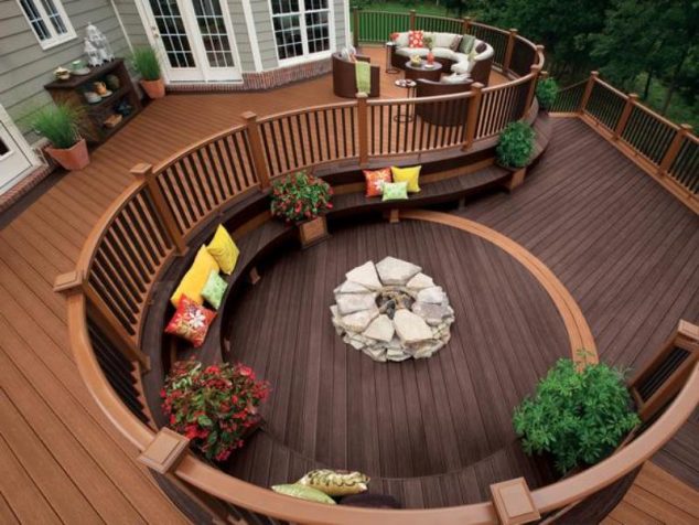 Homemade Outdoor Furnitures Designs Ideas 634x476 16 Amazing Outdoor Deck Design That Looks Like Restored Heaven
