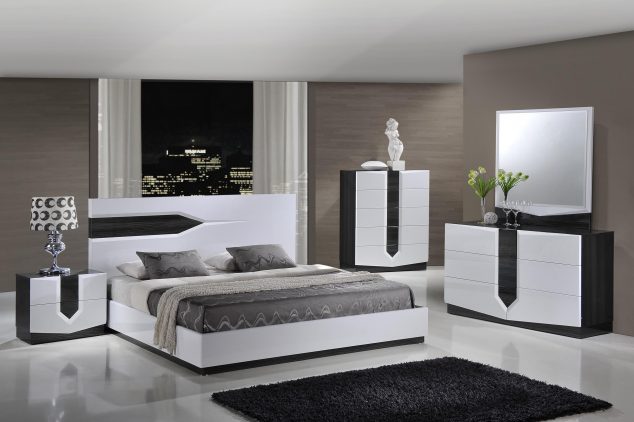 15 Unique Bedroom Furniture Set to Inspire You Large black modern bedroom sets Marble Area Rugs Lamp Bases Espresso Monarch Specialties Victorian Linen 634x422 15 Unique Bedroom Furniture Set to Inspire You