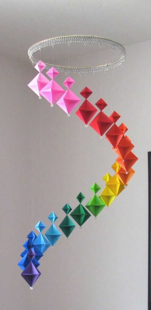 Origami Mobile 3 by gotclawz1 500x1024 DIY Amazing Hanging Mobiles For Your Dream Homes