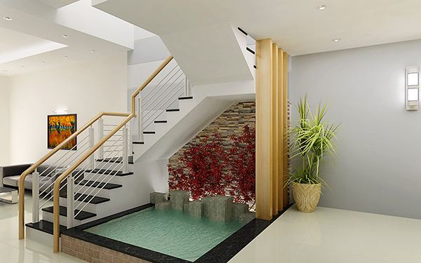 13 Vibrant Garden Under the Stairs to Ruin Your Heart Wohndesign kleiner Teich Zimmerpflanzen 13 Vibrant Garden Under the Stairs to Ruin Your Heart
