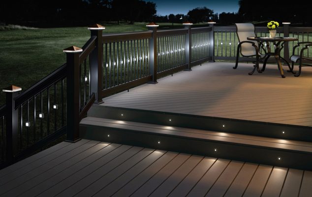 best decking lights 634x400 15 Special Deck Lighting Ideas to Delight You