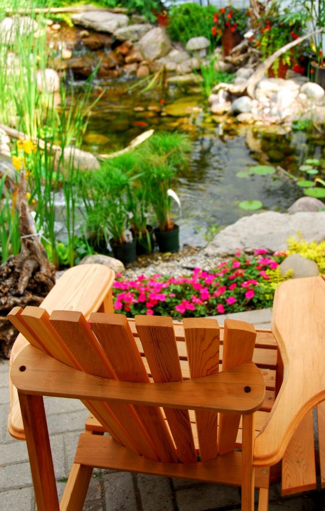 The Most Fanciful Backyard Water Features Ideas bigstock Pond 1220005 e1433897889714 1400x2198 634x995 The Most Fanciful Backyard Water Features Ideas